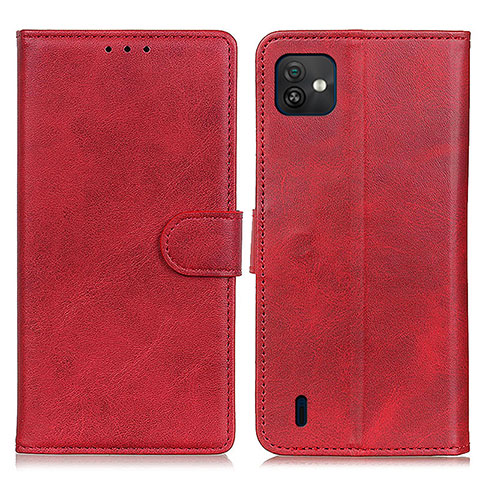 Custodia Portafoglio In Pelle Cover con Supporto A05D per Wiko Y82 Rosso