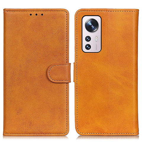 Custodia Portafoglio In Pelle Cover con Supporto A05D per Xiaomi Mi 12S Pro 5G Marrone