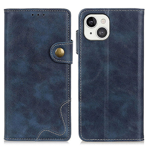 Custodia Portafoglio In Pelle Cover con Supporto A06 per Apple iPhone 13 Blu