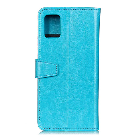 Custodia Portafoglio In Pelle Cover con Supporto A06D per Motorola Moto Edge S 5G Cielo Blu