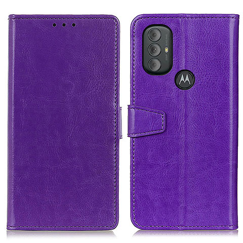 Custodia Portafoglio In Pelle Cover con Supporto A06D per Motorola Moto G Play (2023) Viola