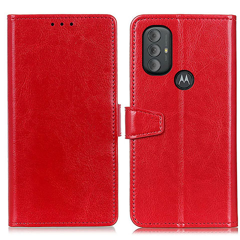 Custodia Portafoglio In Pelle Cover con Supporto A06D per Motorola Moto G Play Gen 2 Rosso