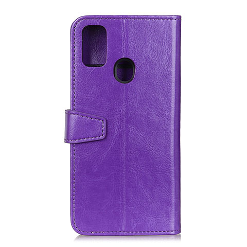 Custodia Portafoglio In Pelle Cover con Supporto A06D per Motorola Moto G41 Viola