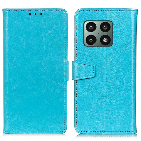 Custodia Portafoglio In Pelle Cover con Supporto A06D per OnePlus 10 Pro 5G Cielo Blu