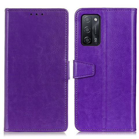 Custodia Portafoglio In Pelle Cover con Supporto A06D per Oppo A55 5G Viola