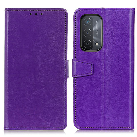 Custodia Portafoglio In Pelle Cover con Supporto A06D per Oppo A93 5G Viola