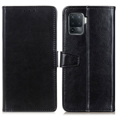 Custodia Portafoglio In Pelle Cover con Supporto A06D per Oppo A94 4G Nero