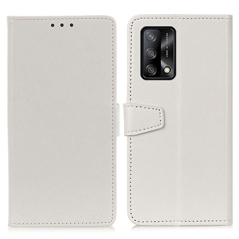 Custodia Portafoglio In Pelle Cover con Supporto A06D per Oppo Reno6 Lite Bianco