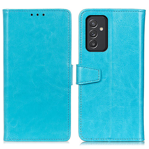 Custodia Portafoglio In Pelle Cover con Supporto A06D per Samsung Galaxy A15 4G Cielo Blu