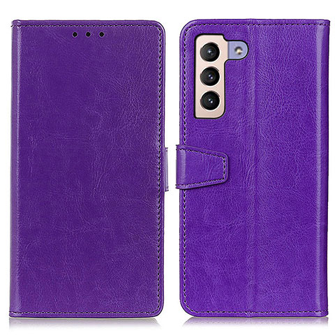 Custodia Portafoglio In Pelle Cover con Supporto A06D per Samsung Galaxy S21 Plus 5G Viola