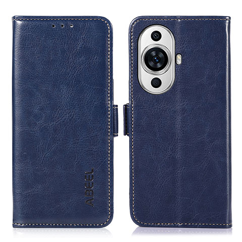 Custodia Portafoglio In Pelle Cover con Supporto A07D per Huawei Nova 11 Ultra Blu