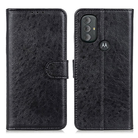 Custodia Portafoglio In Pelle Cover con Supporto A07D per Motorola Moto G Power (2022) Nero