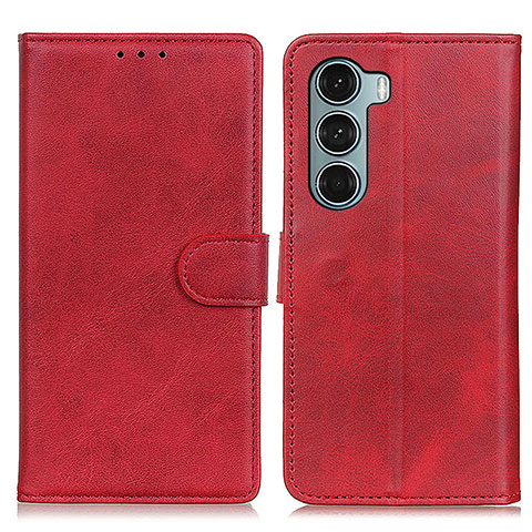 Custodia Portafoglio In Pelle Cover con Supporto A07D per Motorola Moto G200 5G Rosso