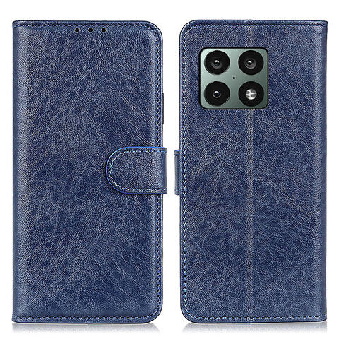 Custodia Portafoglio In Pelle Cover con Supporto A07D per OnePlus 10 Pro 5G Blu