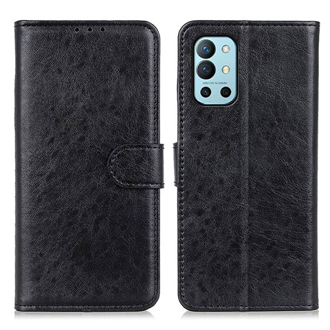 Custodia Portafoglio In Pelle Cover con Supporto A07D per OnePlus 9R 5G Nero