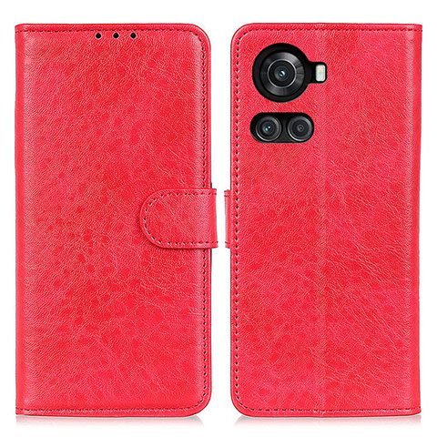 Custodia Portafoglio In Pelle Cover con Supporto A07D per OnePlus Ace 5G Rosso