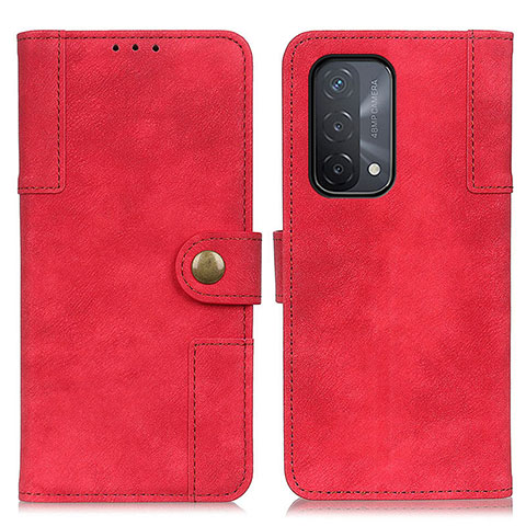 Custodia Portafoglio In Pelle Cover con Supporto A07D per OnePlus Nord N200 5G Rosso