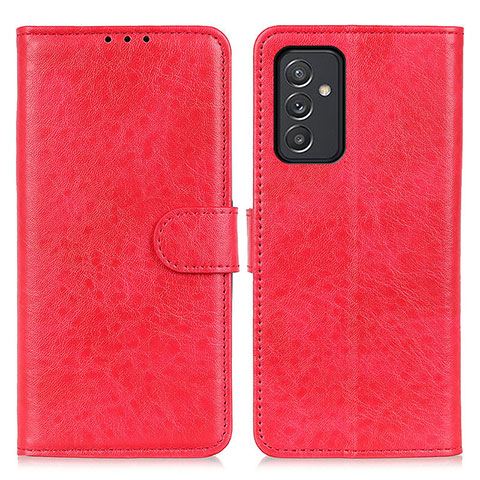 Custodia Portafoglio In Pelle Cover con Supporto A07D per Samsung Galaxy A05s Rosso