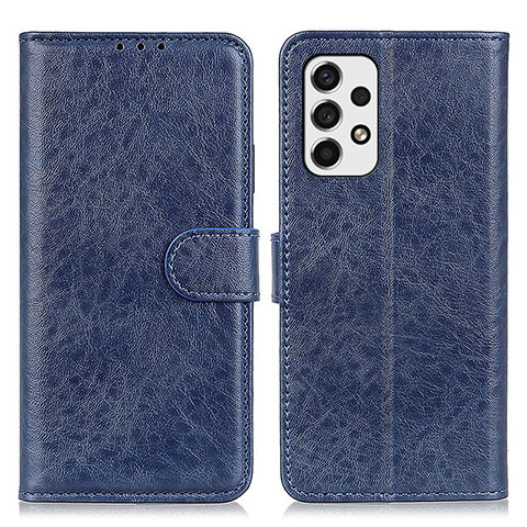 Custodia Portafoglio In Pelle Cover con Supporto A07D per Samsung Galaxy A53 5G Blu