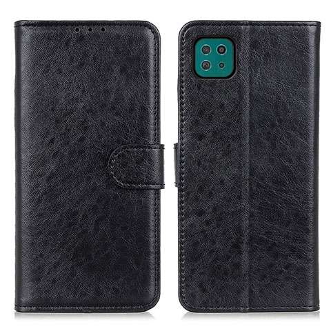 Custodia Portafoglio In Pelle Cover con Supporto A07D per Samsung Galaxy F42 5G Nero