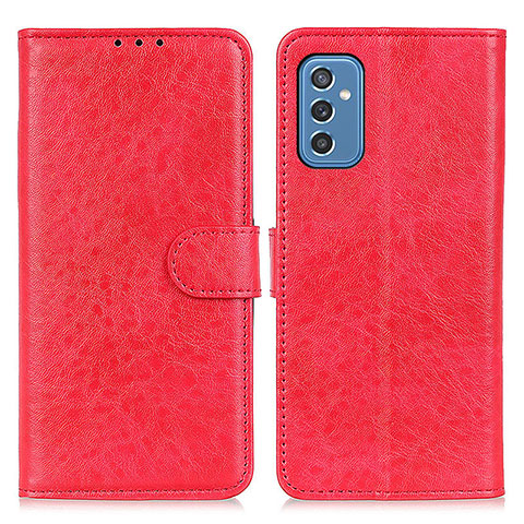 Custodia Portafoglio In Pelle Cover con Supporto A07D per Samsung Galaxy M52 5G Rosso