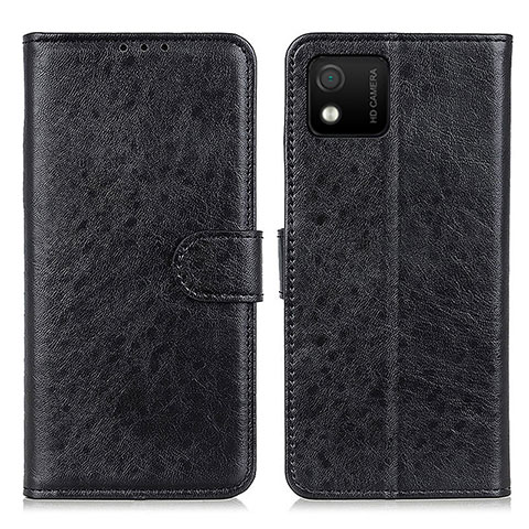 Custodia Portafoglio In Pelle Cover con Supporto A07D per Wiko Y52 Nero