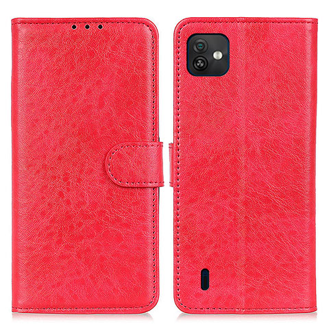 Custodia Portafoglio In Pelle Cover con Supporto A07D per Wiko Y82 Rosso