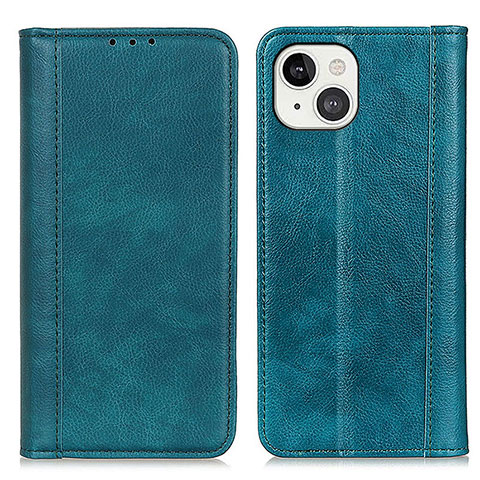 Custodia Portafoglio In Pelle Cover con Supporto A08 per Apple iPhone 14 Plus Verde