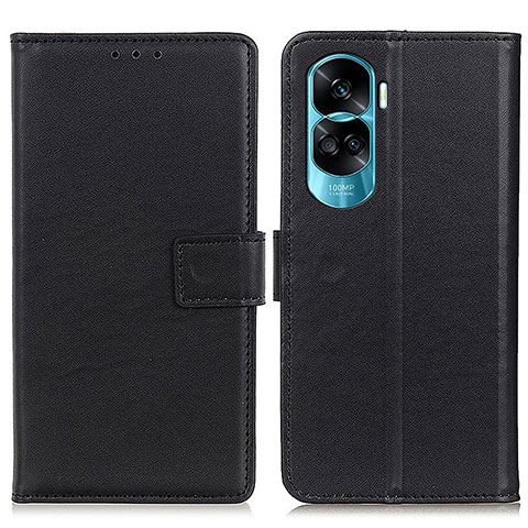 Custodia Portafoglio In Pelle Cover con Supporto A08D per Huawei Honor 90 Lite 5G Nero