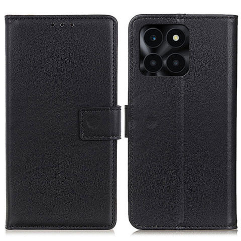 Custodia Portafoglio In Pelle Cover con Supporto A08D per Huawei Honor X6a Nero