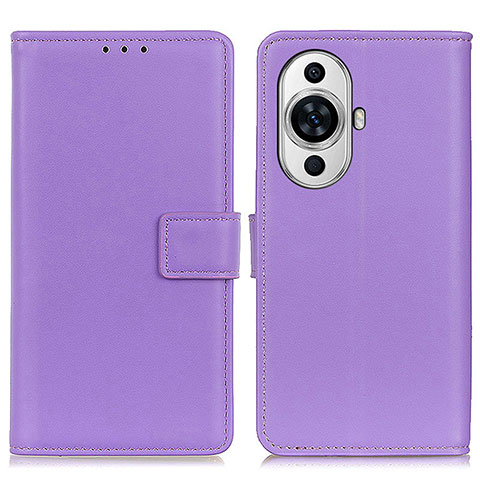 Custodia Portafoglio In Pelle Cover con Supporto A08D per Huawei Nova 11 Pro Viola