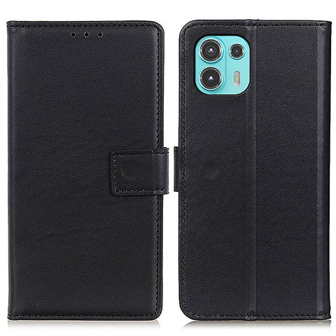 Custodia Portafoglio In Pelle Cover con Supporto A08D per Motorola Moto Edge 20 Lite 5G Nero