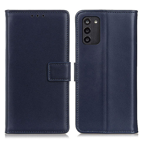 Custodia Portafoglio In Pelle Cover con Supporto A08D per Nokia G100 Blu