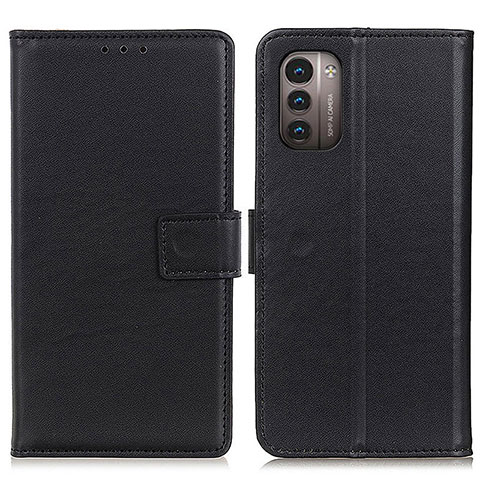 Custodia Portafoglio In Pelle Cover con Supporto A08D per Nokia G11 Nero