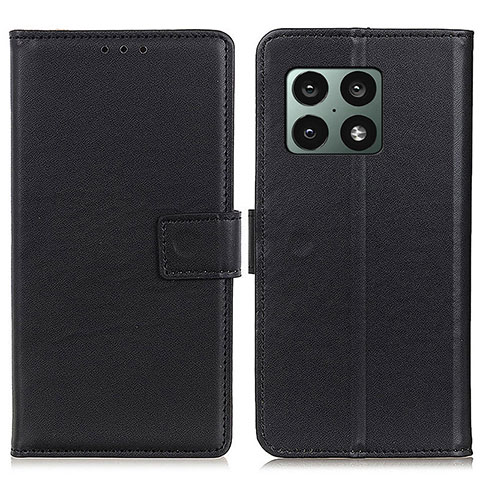 Custodia Portafoglio In Pelle Cover con Supporto A08D per OnePlus 10 Pro 5G Nero