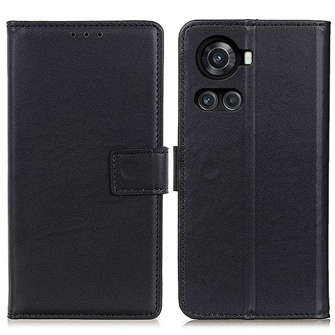 Custodia Portafoglio In Pelle Cover con Supporto A08D per OnePlus 10R 5G Nero