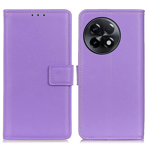 Custodia Portafoglio In Pelle Cover con Supporto A08D per OnePlus 11R 5G Viola