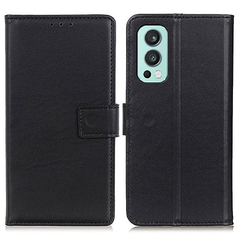 Custodia Portafoglio In Pelle Cover con Supporto A08D per OnePlus Nord 2 5G Nero