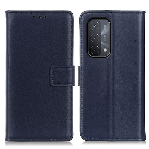 Custodia Portafoglio In Pelle Cover con Supporto A08D per Oppo A93 5G Blu