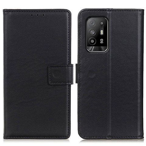 Custodia Portafoglio In Pelle Cover con Supporto A08D per Oppo A95 5G Nero