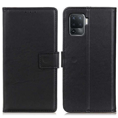 Custodia Portafoglio In Pelle Cover con Supporto A08D per Oppo Reno5 F Nero