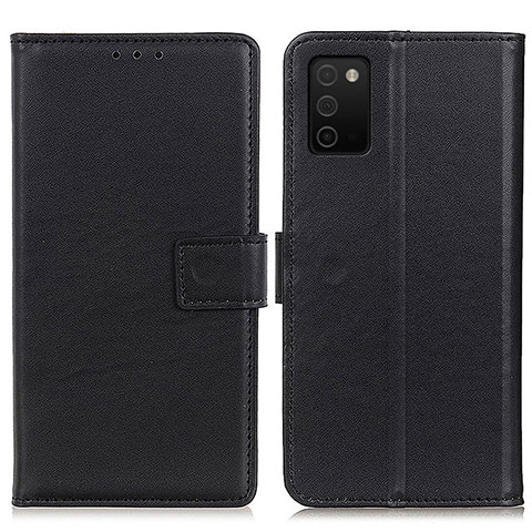 Custodia Portafoglio In Pelle Cover con Supporto A08D per Samsung Galaxy A02s Nero