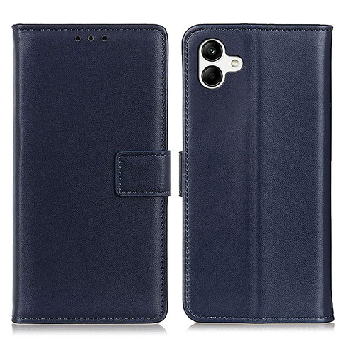 Custodia Portafoglio In Pelle Cover con Supporto A08D per Samsung Galaxy A04E Blu