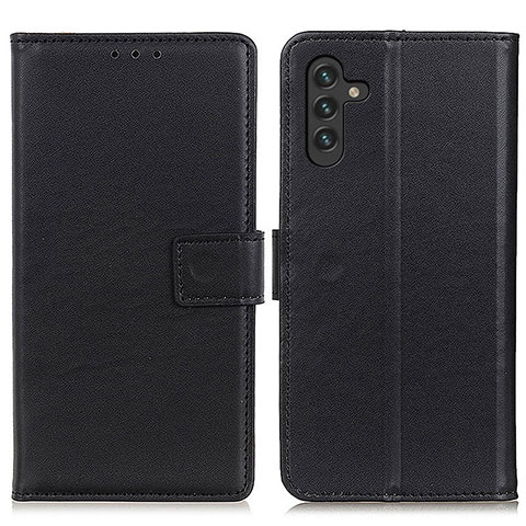 Custodia Portafoglio In Pelle Cover con Supporto A08D per Samsung Galaxy A04s Nero