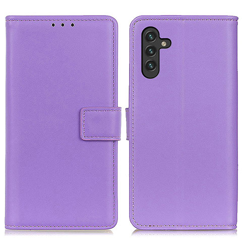 Custodia Portafoglio In Pelle Cover con Supporto A08D per Samsung Galaxy A13 5G Viola