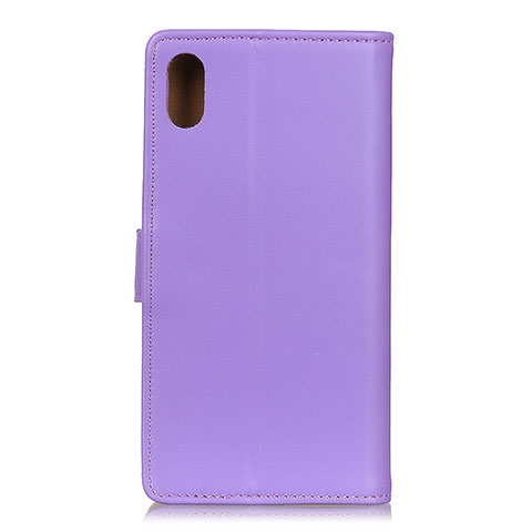 Custodia Portafoglio In Pelle Cover con Supporto A08D per Samsung Galaxy A21 SC-42A Viola