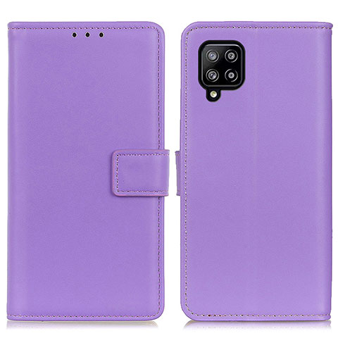 Custodia Portafoglio In Pelle Cover con Supporto A08D per Samsung Galaxy A22 4G Viola