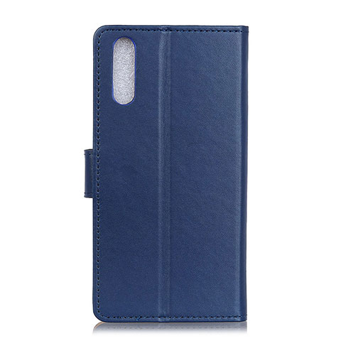 Custodia Portafoglio In Pelle Cover con Supporto A08D per Samsung Galaxy A41 SC-41A Blu