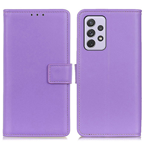 Custodia Portafoglio In Pelle Cover con Supporto A08D per Samsung Galaxy A73 5G Viola