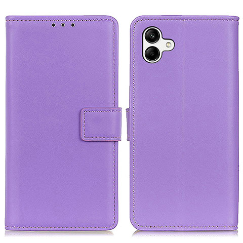 Custodia Portafoglio In Pelle Cover con Supporto A08D per Samsung Galaxy M04 Viola